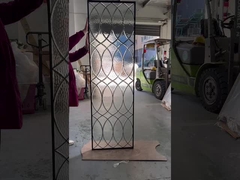 Verre de porte à cloison transparent avec caming de patine