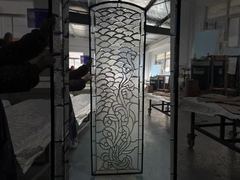 Inserts décoratifs en verre pour porte d'entrée de luxe | Panneaux de verre de porte d’entrée fabriqués à la main | Prime