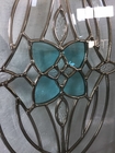 Decorative Flower Diamond Leaded Double  Triple Glazed Units Glass For Windows IGCC