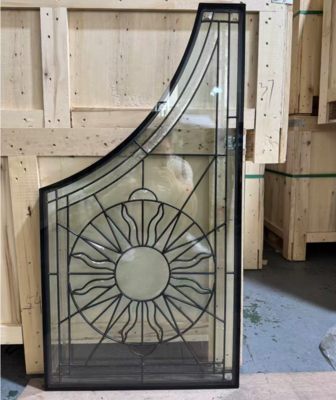Verre incrusté sur mesure pour portes en bois : Dimensions et design adaptés aux exigences du client